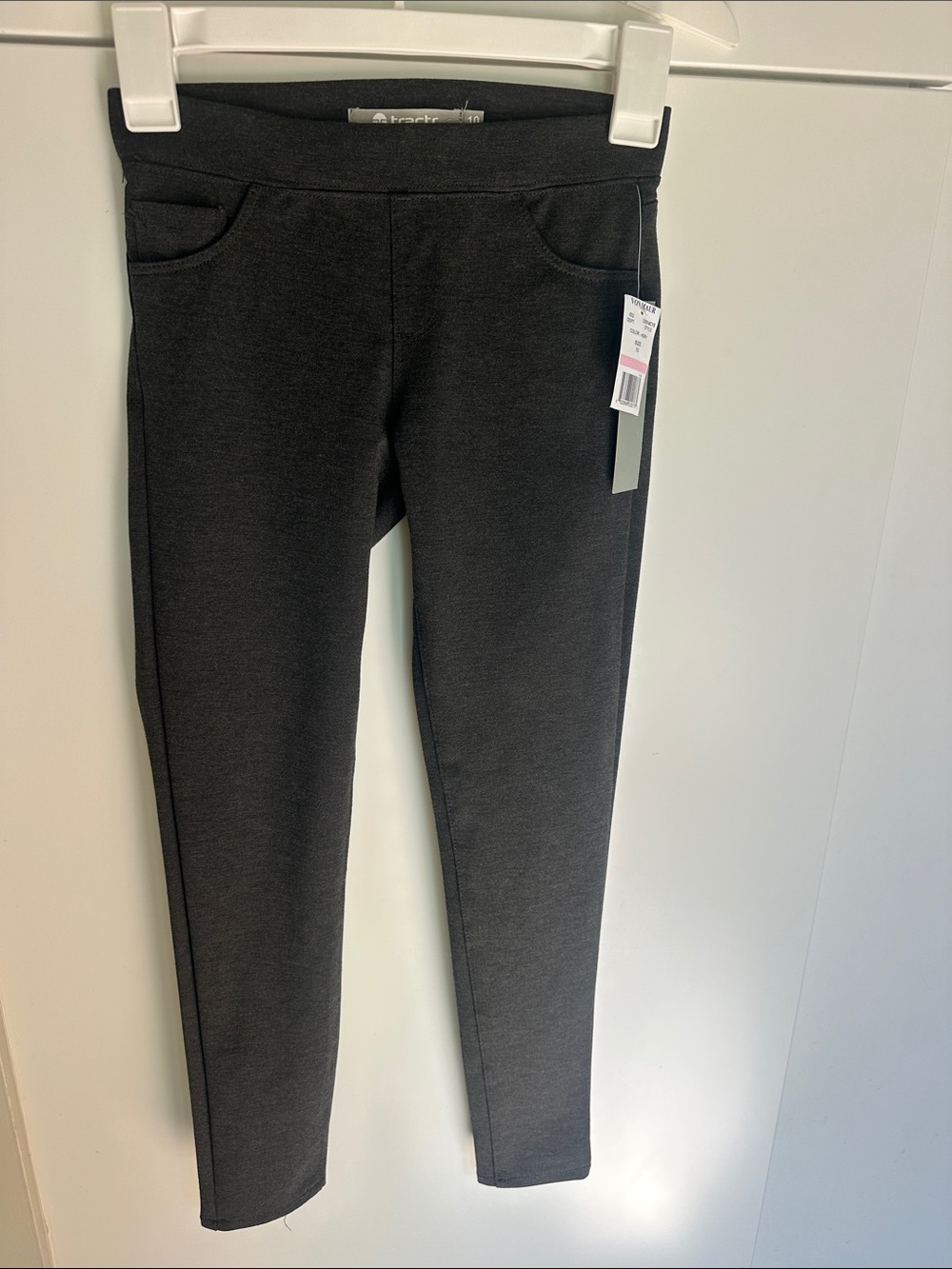 Tractr Girls' Black Ponte-Style Leggings